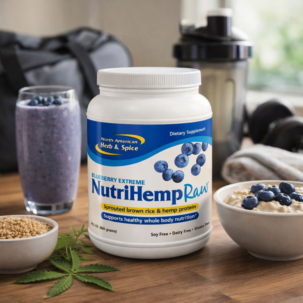 North American Herb & Spice - NutriHemp Raw Protein Powder Plus Wild Blueberry Extreme